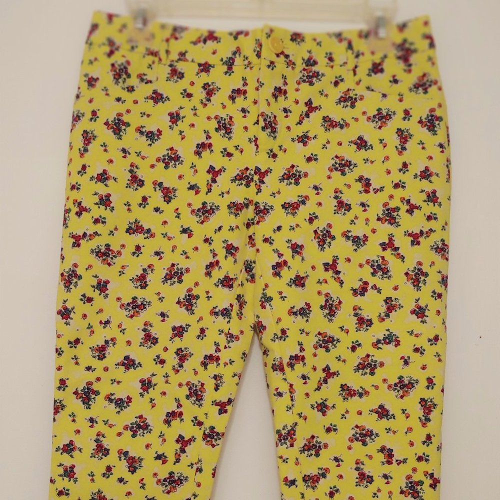 Anthro Cartonnier Floral Print Capris